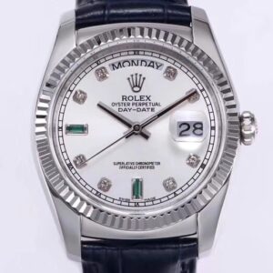 Rolex Day-Date 36mm Men’s 118139-L Blue Dial Silver-tone Replica Watch