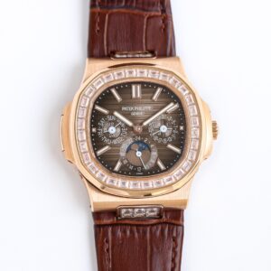 Patek Philippe Nautilus 5712R-001 Men’s 40mm Rose Gold Grey Dial Swiss Replica Watch